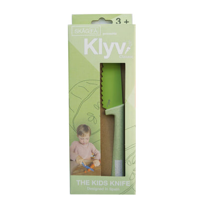 Cuchillo Seguro para Niños Klyv Classic Lime - Skagfa