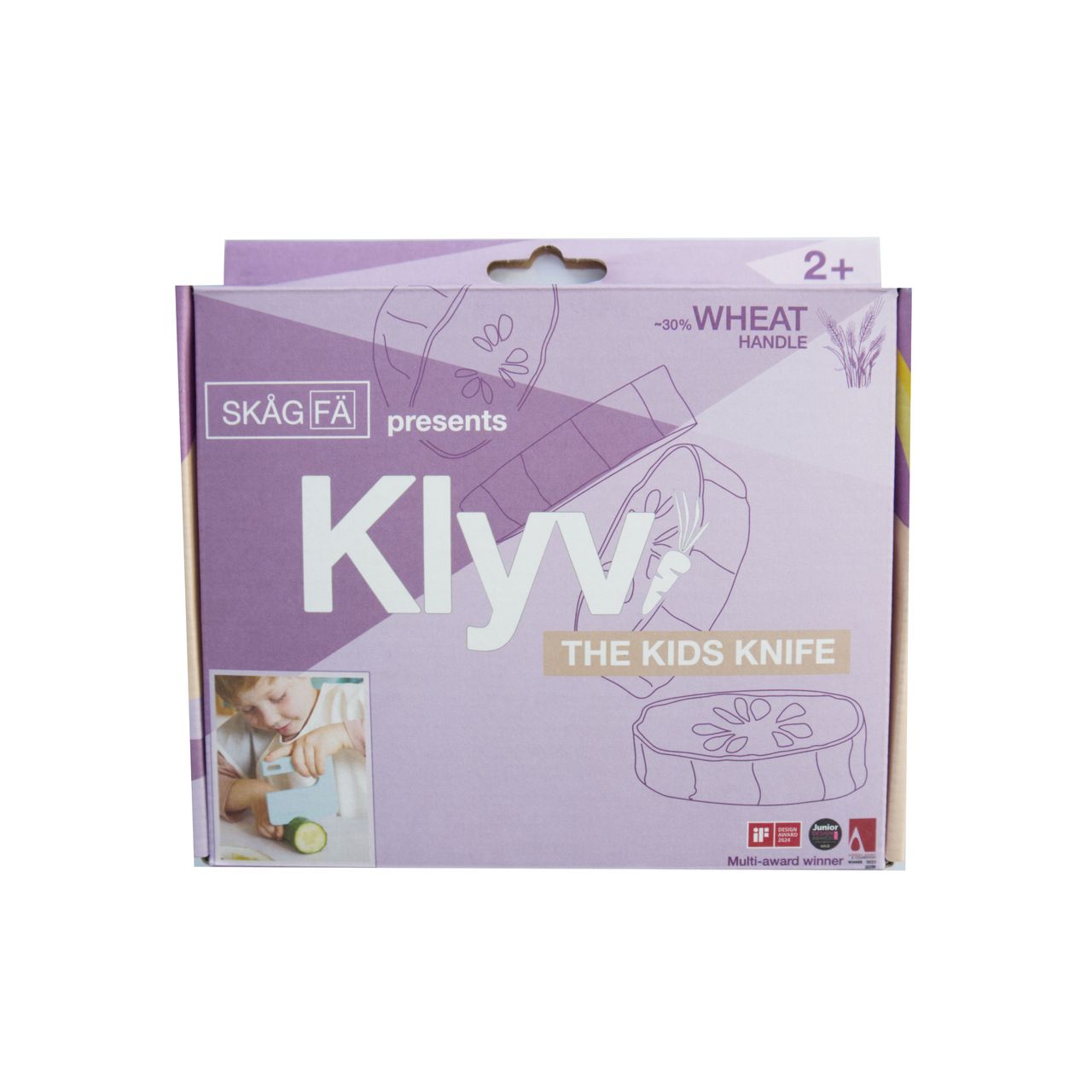 Cuchillo Seguro para Niños Klyv Lavender - Skagfa