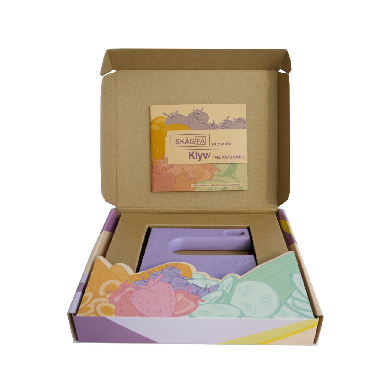 Cuchillo Seguro para Niños Klyv Lavender - Skagfa