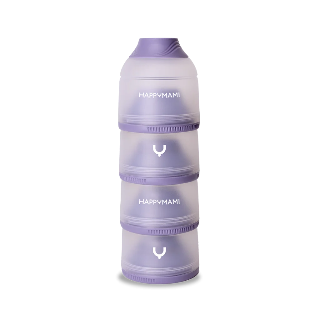 Dosificador de leche en polvo Violeta Seda - Happymami