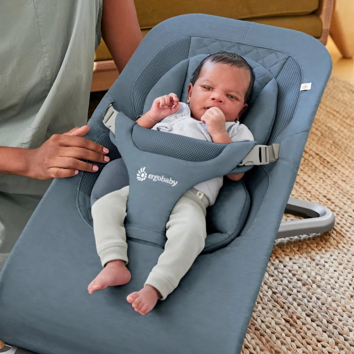 Hamaca ergonómica Ergobaby 3 en 1 Evolve - Gris Azulado