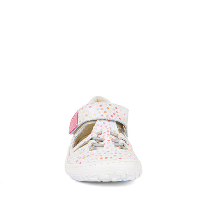 Sandalias Barefoot Elastic White Topos - Froddo