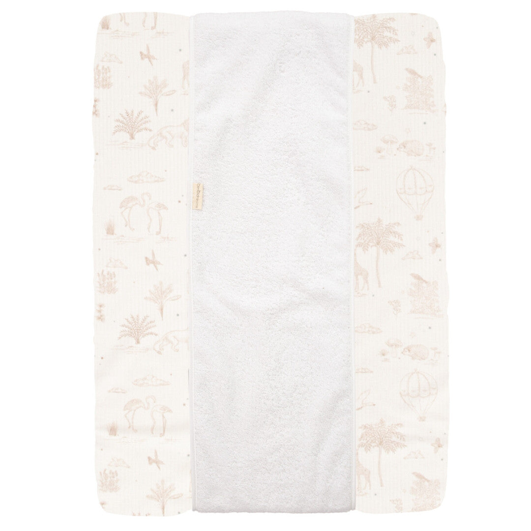 Funda de cambiador algodón + rizo 70x50 Noe - Bimbidreams