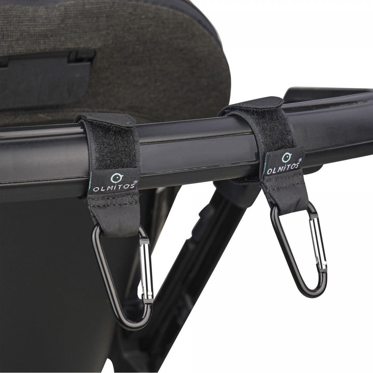 Ganchos mosquetón para cochecito multiusos - Olmitos