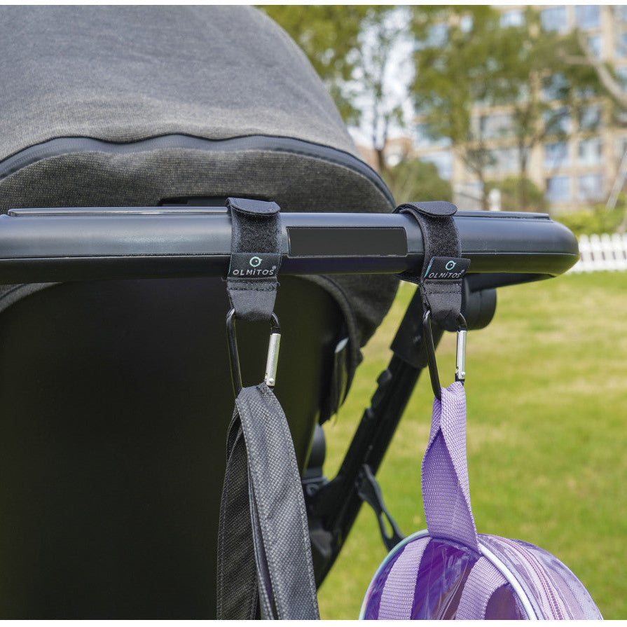 Ganchos mosquetón para cochecito multiusos - Olmitos