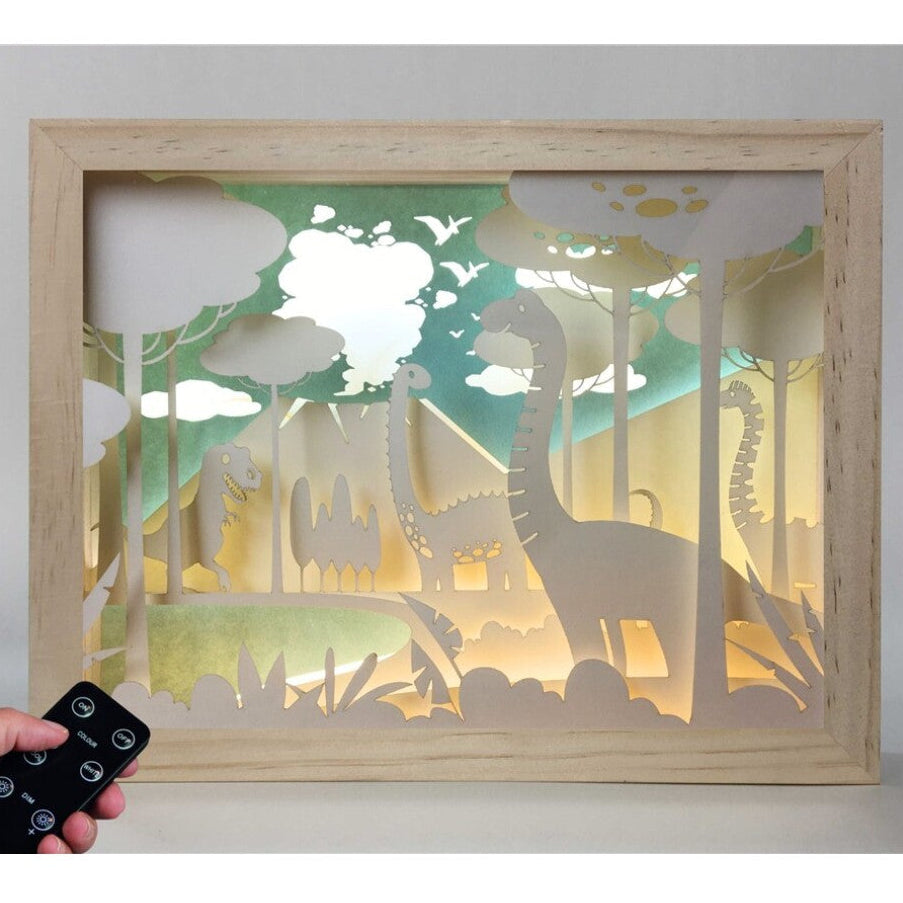 Lámpara Big Madera Dinosaurios - Cutout