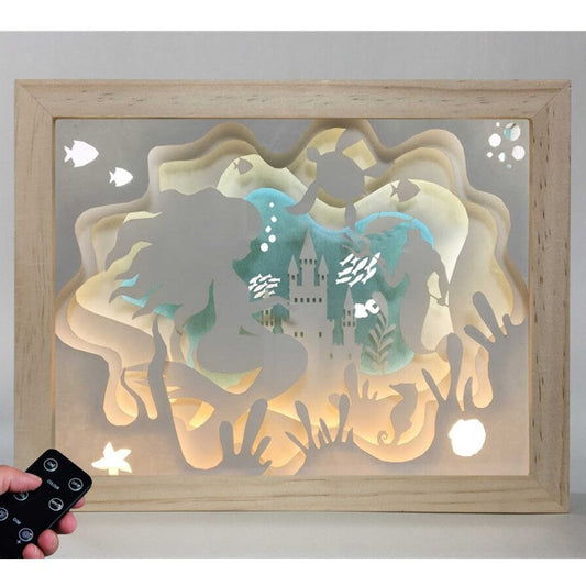 Lámpara Big Madera Sirena - Cutout