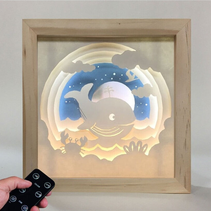 Lámpara Small Madera Ballena - Cutout