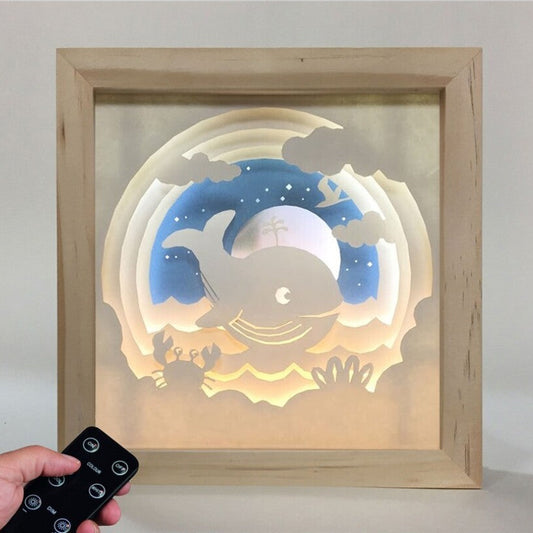 Lámpara Small Madera Ballena - Cutout