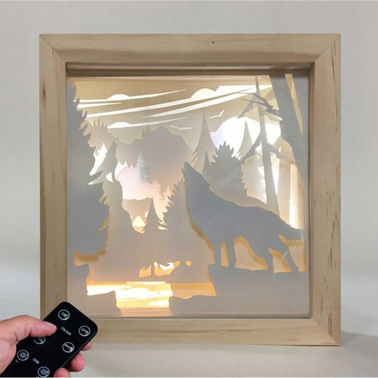 Lámpara Small Madera Bosque - Cutout