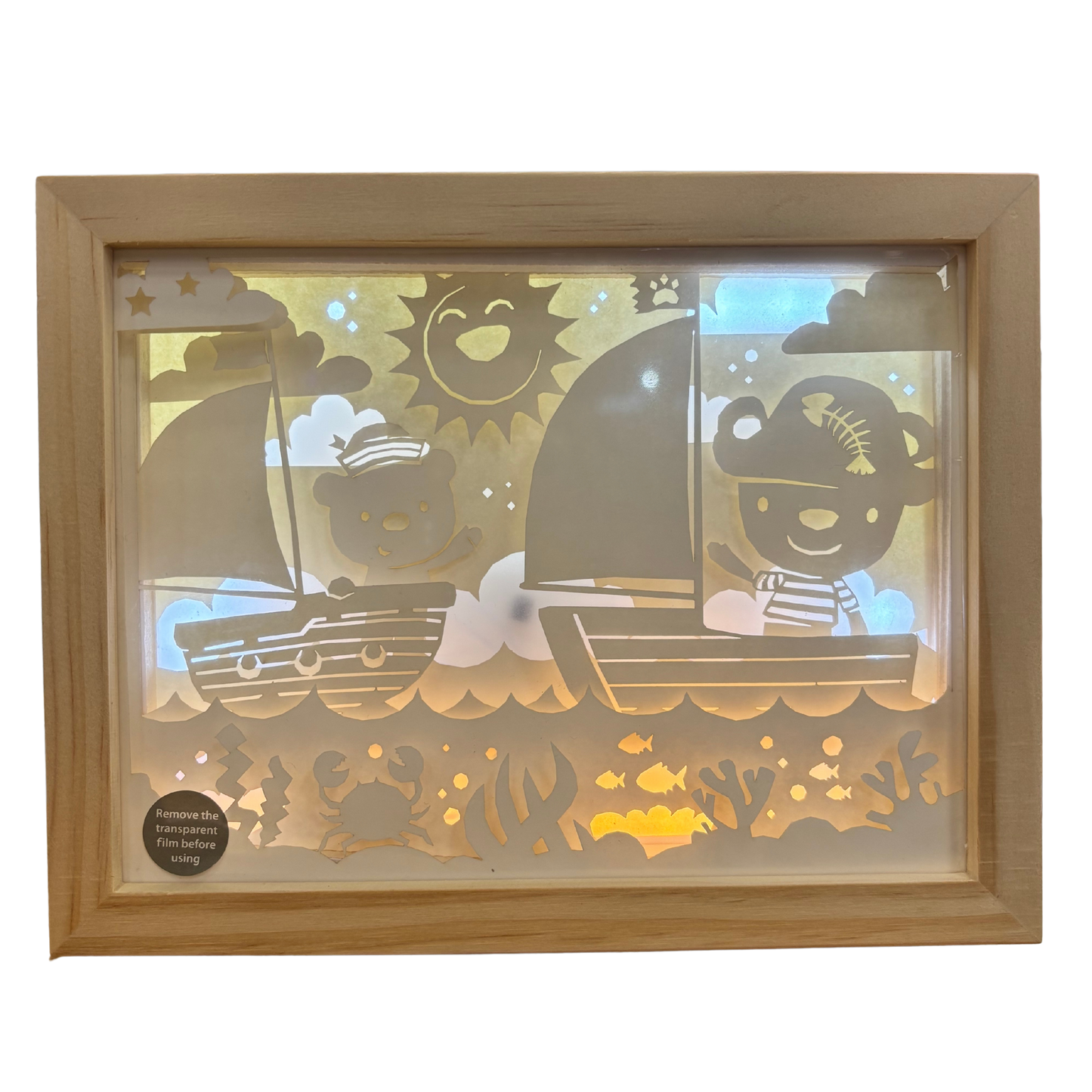 Lámpara Big Madera Kids Animals Piratas - Cutout