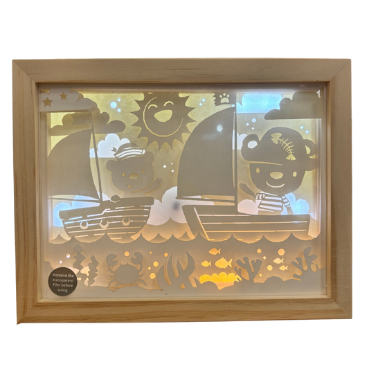 Lámpara Big Madera Kids Animals Piratas - Cutout