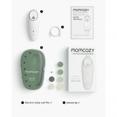Lima eléctrica uñas bebés - Momcozy