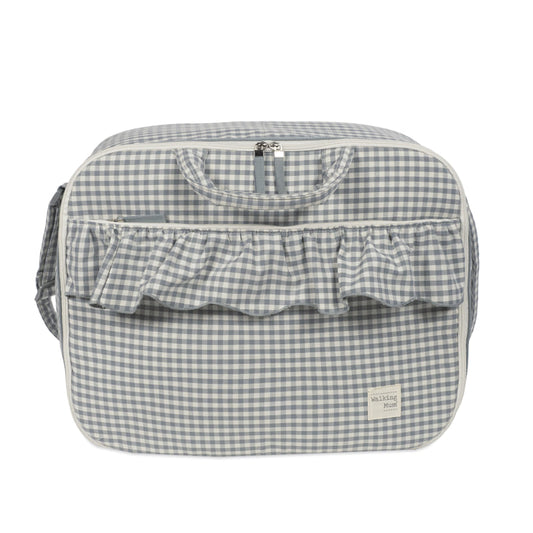 Maleta Praliné Vichy Matcha – Walking Mum