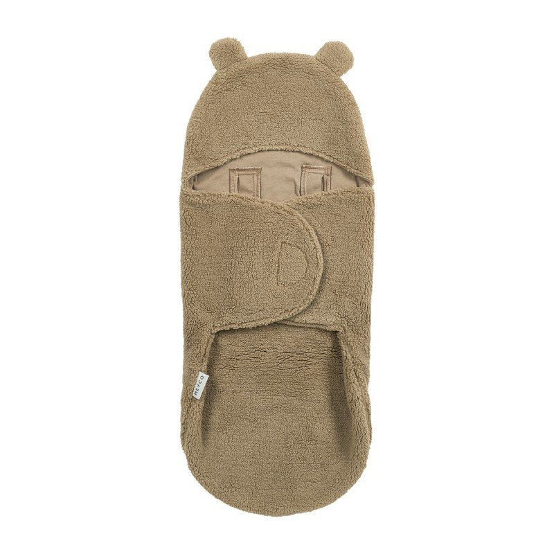 Manta envolvente para silla de coche Bear Me-Bear Warm Brown - Meyco Baby