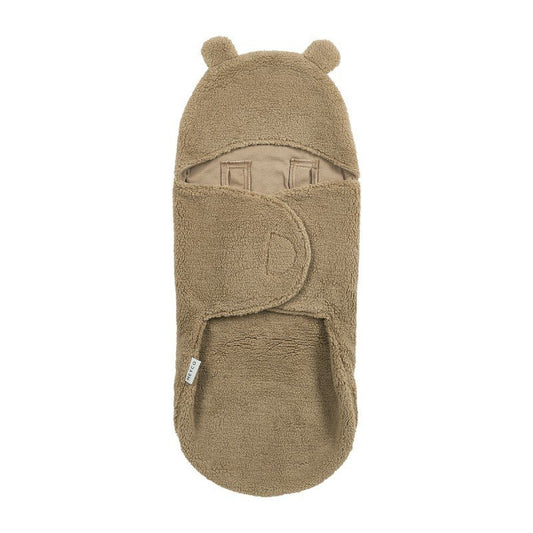 Manta envolvente para silla de coche Bear Me-Bear Warm Brown - Meyco Baby
