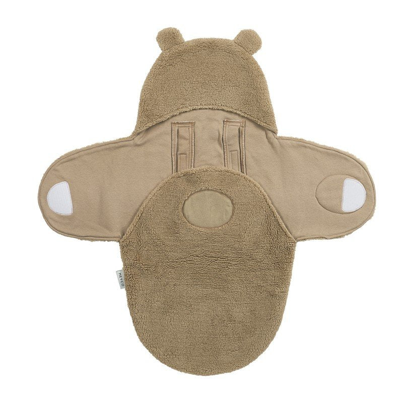 Manta envolvente para silla de coche Bear Me-Bear Warm Brown - Meyco Baby