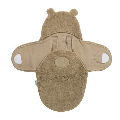 Manta envolvente para silla de coche Bear Me-Bear Warm Brown - Meyco Baby