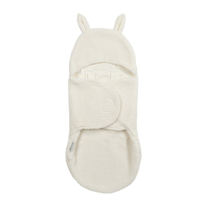 Manta envolvente para silla de coche Rabbit Me-Teddy Naturel - Meyco Baby