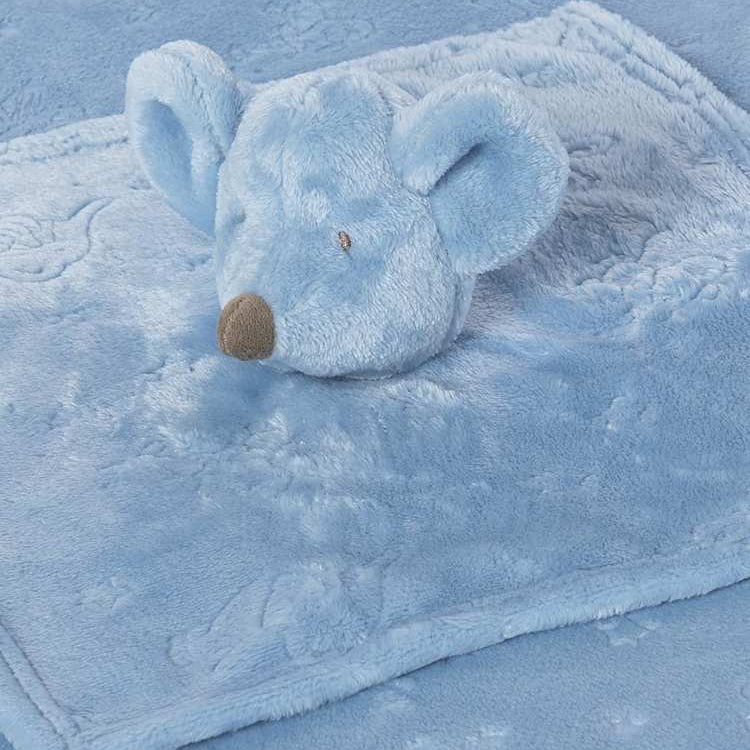 Manta pelo bebé con doudou Lluvia - Mayoral