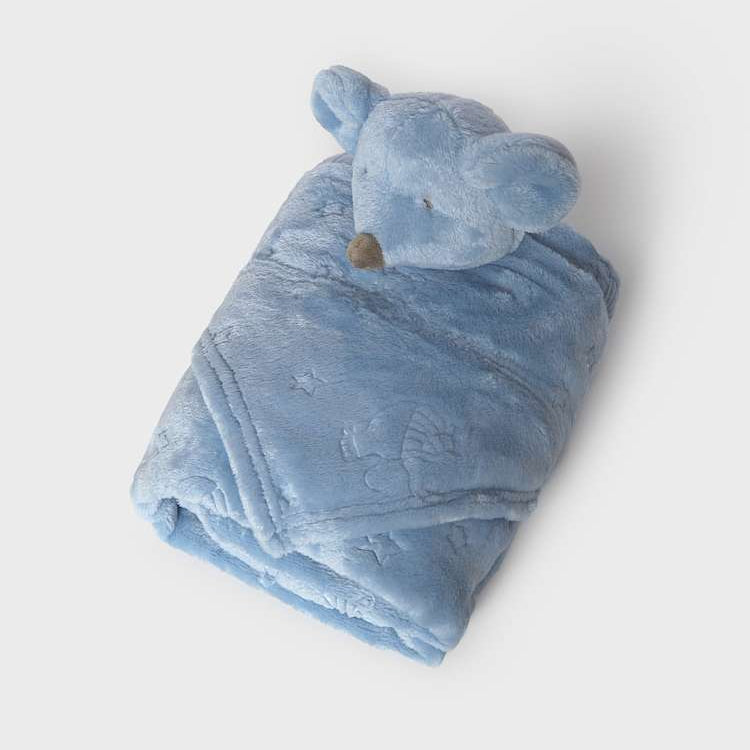 Manta pelo bebé con doudou Lluvia - Mayoral