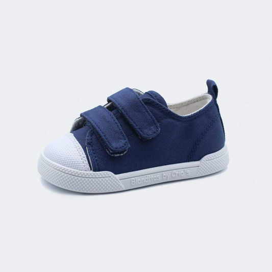 Zapatilla Lona Melón Navy - Blanditos by Críos