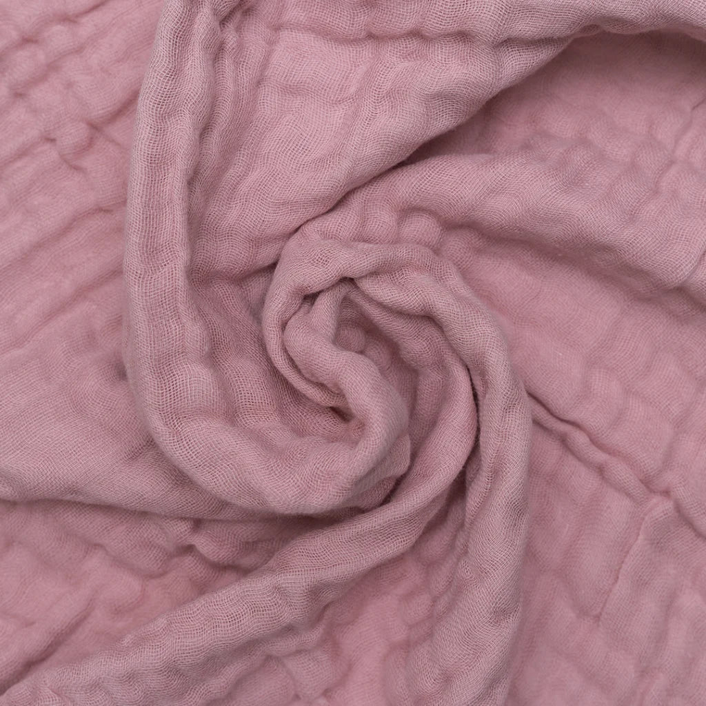 Muselina bebé de algodón 100% pack 2 Rosa Pastel + Happyanimals - Happymami