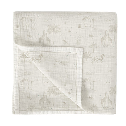 Muselina de bambú 120x120 Noe Blanco - Bimbidreams