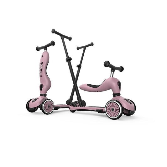 Patinete 2 en 1 Highwaykick 1 Push and Go Wildberry - Scoot and Ride