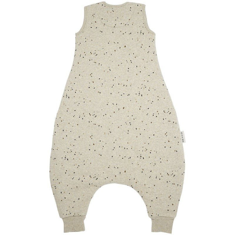 Saco de dormir con pies 80 cm Me-Rib Mini Spot Sand – Meyco Baby