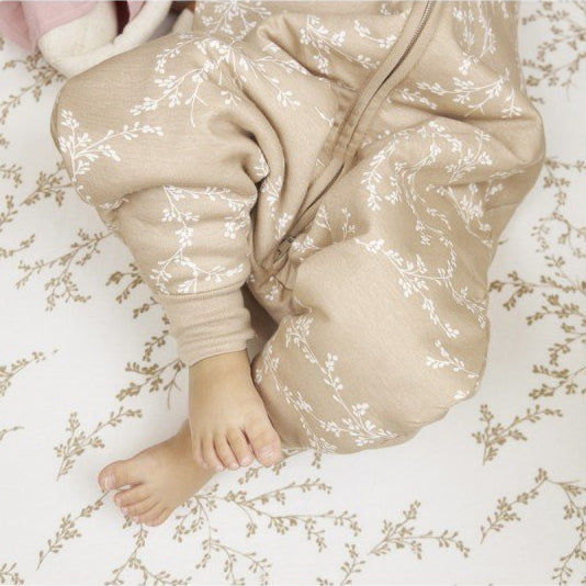 Saco de dormir con pies 80 cm Me-Branches Sand – Meyco Baby