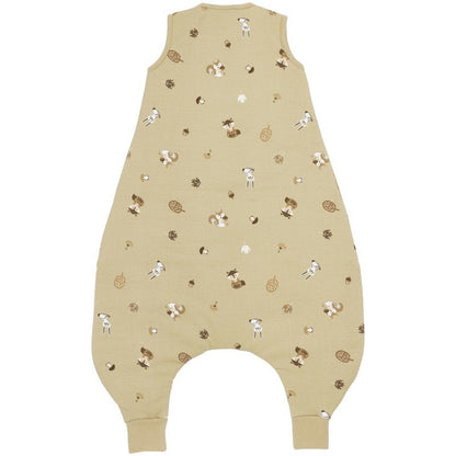 Saco de dormir con pies 80 cm Me-Forest Animals Sand – Meyco Baby