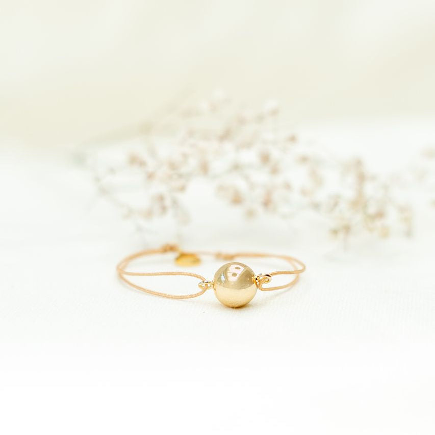 Pulsera Bola de Maternidad Bella Dorada - Proud Mama