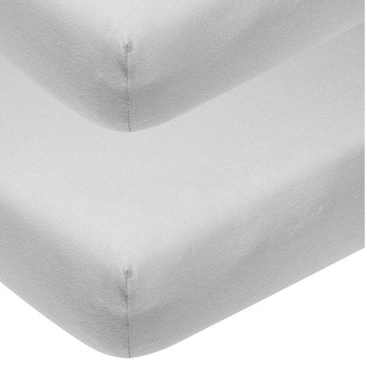 Sábana bajera punto cuna Me-Uni Light Grey pack 2 uds. - Meyco Baby