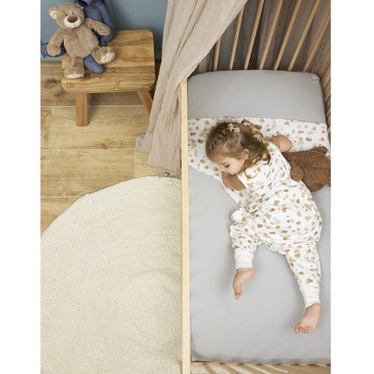 Sábana bajera punto cuna Me-Uni Light Grey pack 2 uds. - Meyco Baby