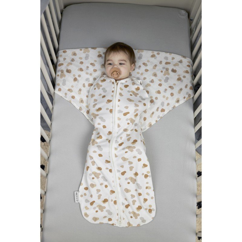 Sábana bajera punto cuna Me-Uni Light Grey pack 2 uds. - Meyco Baby