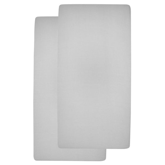 Sábana bajera punto cuna Me-Uni Light Grey pack 2 uds. - Meyco Baby