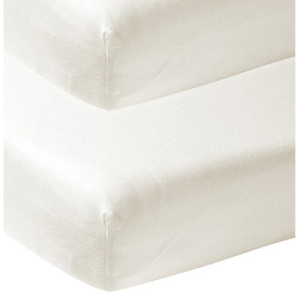 Sábana bajera punto cuna Me-Uni Off White pack 2 uds. - Meyco Baby