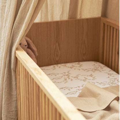 Sábana bajera punto cuna Me-Branches Sand - Meyco Baby