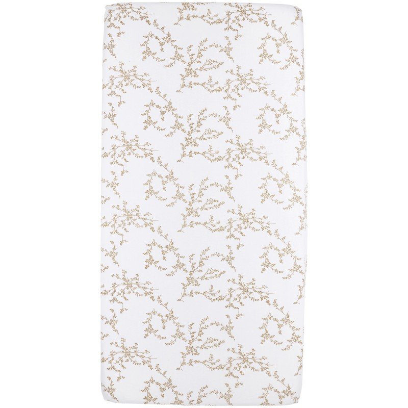 Sábana bajera punto cuna Me-Branches Sand - Meyco Baby