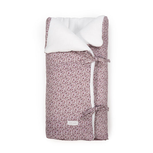 Saco arrullo/manta Cherry Flores - Pasito a pasito