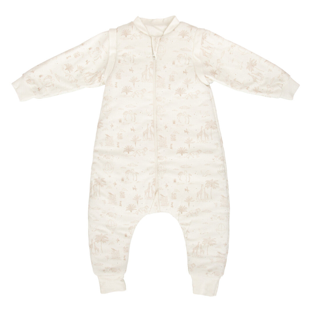 Saco pijama con pies y mangas 85 cm Noé Blanco - Bimbidreams