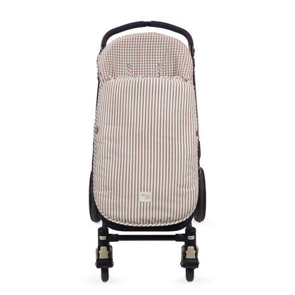 Saco silla entretiempo Praliné Vichy/Rayas Moka TOG 2,5 – Walking Mum
