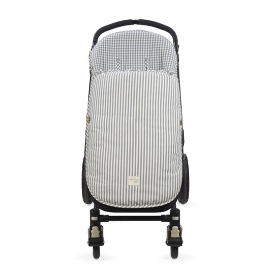 Saco silla entretiempo Praliné Vichy/Rayas Matcha TOG 2,5 – Walking Mum