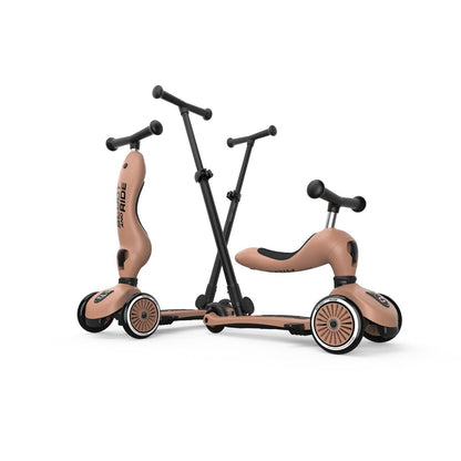 Patinete 2 en 1 Highwaykick 1 Push and Go Mocha - Scoot and Ride