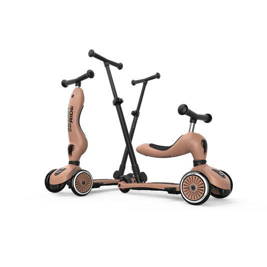 Patinete 2 en 1 Highwaykick 1 Push and Go Mocha - Scoot and Ride