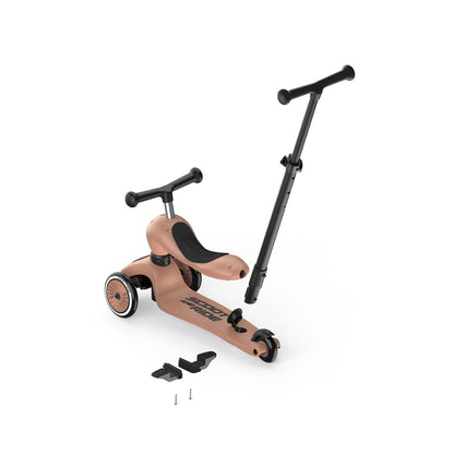 Patinete 2 en 1 Highwaykick 1 Push and Go Mocha - Scoot and Ride