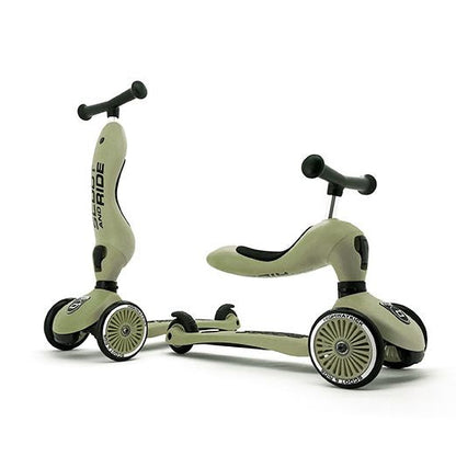 Patinete 2 en 1 Highwaykick 1 Olive - Scoot and Ride