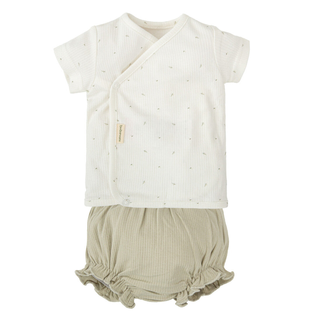 Conjunto Primera Puesta Jubón + Ranita Cornelia Verde - Bimbidreams
