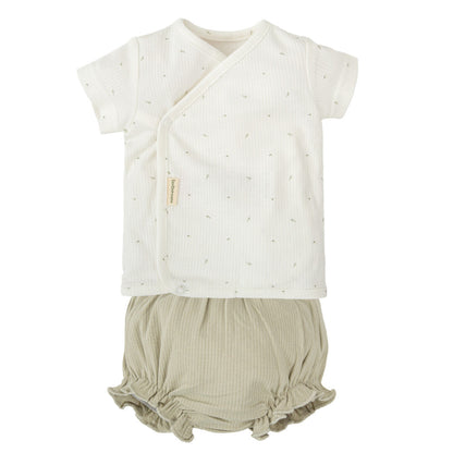 Conjunto Primera Puesta Jubón + Ranita Cornelia Verde - Bimbidreams